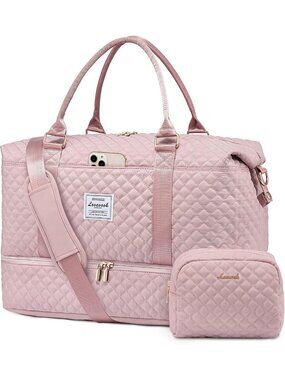 Stylish Travel Duffle Bag & Weekender Tote with Shoe Compartment for Women